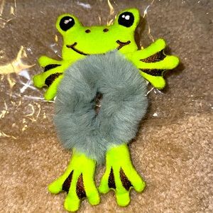 Hair Scrunchie, Cute Frog, NIP